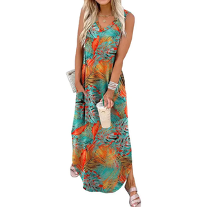 Floral Blue Orange