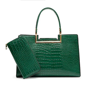 Green with wallet