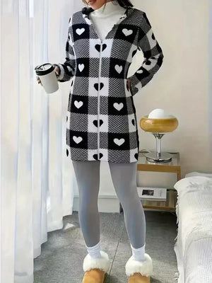 Black(Heart Print)